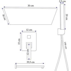 Set Doccia Incasso Nero Con Soffione Quadrato 30x30 Manara-1 -Stile Bagno 19503924 4