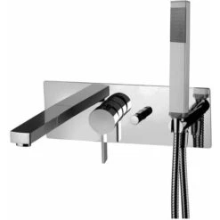 Paffoni Rock - Miscelatore Ad Incasso Per Vasca Da Bagno, Con Accessori E Corpo Incasso, Cromato RO001CR