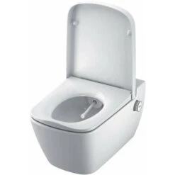 Tece TECEone - WC Sospeso Con Erogatore Bidet E Copriwater SoftClose, Rimless, Bianco TECEONESET