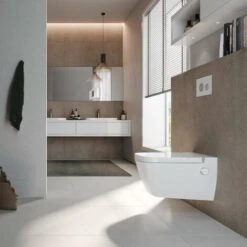 Tece TECEone - WC Sospeso Con Erogatore Bidet E Copriwater SoftClose, Rimless, Bianco TECEONESET -Stile Bagno 19576080 5