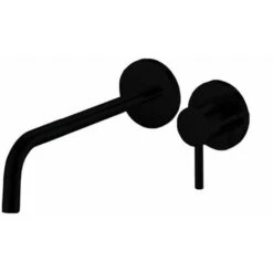 Paffoni Light - Miscelatore Da Lavabo Con Corpo Incasso, Montaggio A 2 Fori, Nero Opaco LIG006NO70