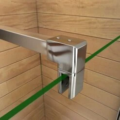 Parete Doccia Walk-in 50cm Munito Di Paretina Mobile 40cm Con Barra Stabilizzatrice Tagliabile 90cm Vetro 8mm Temperato Trasparente Anticalcare 90x200cm -Stile Bagno 19967933 4