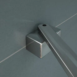 Box Doccia Walk In Parete Fissa Barra Stabilizzatrice Ad'angolo 45cm Cristallo Temperato Anticalcare 8 Mm 50x200cm -Stile Bagno 19967966 4