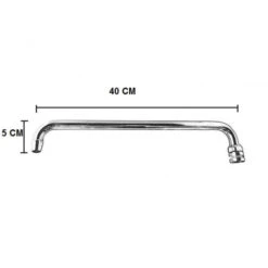 Becco Canna Per Cucina Industriale Extralunga Universale Cm 40 -Stile Bagno 20168474 3