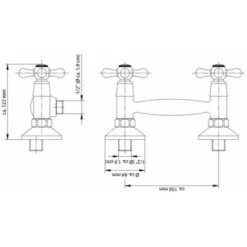 Miscelatore Per Doccia A 2 Maniglie Con Doccetta ELK Cromato SCHÜTTE -Stile Bagno 21132948 3