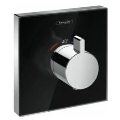 Hansgrohe Showerselect Glass Parte Est. Miscelat. Doccia Termostatico Alta Portata Nero/Cromo