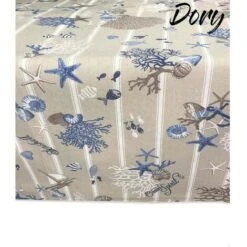 TOVAGLIA DORY Mare MARINO Coralli BLU In Cotone Cm. 140x140 X4 Persone -Stile Bagno 21672477 3