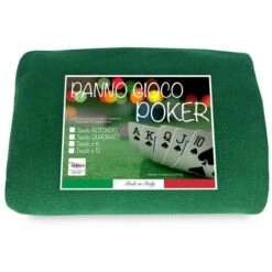 COPRITAVOLO Panno GIOCO Carte POKER VERDE Proteggi TAVOLO Cm. 130 ROTONDO