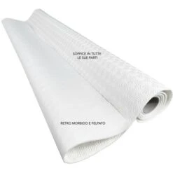 MOLLETTONE Salvatavolo SOTTOTOVAGLIA H. 140 Cm. PROTEGGI TAVOLO Bianco SU MISURA Con Spugna RUBBY© -Stile Bagno 21672608 3