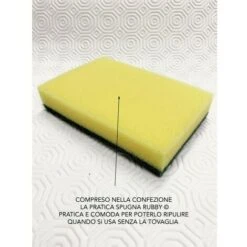 MOLLETTONE Salvatavolo SOTTOTOVAGLIA H. 140 Cm. PROTEGGI TAVOLO Bianco SU MISURA Con Spugna RUBBY© -Stile Bagno 21672608 4