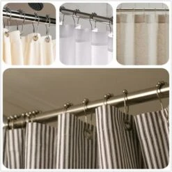 12 Anelli Per Tenda Da Doccia, In Acciaio Inox, Con Sistema Di Scorrimento, 12 Ganci Singoli, 69 X 39 Mm -Stile Bagno 22565808 4