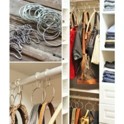 12 Anelli Per Tenda Da Doccia, In Acciaio Inox, Con Sistema Di Scorrimento, 12 Ganci Singoli, 69 X 39 Mm -Stile Bagno 22565808 5