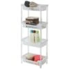 CARRELLO SCAFFALE IN PLASTICA 4 RIPIANI