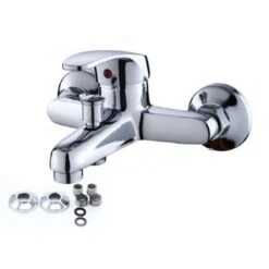 RUBINETTO MISCELATORE LAVELLO CUCINA CASA BAGNO VASCA OTTONE CROMATO