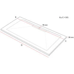 Piatto Doccia Ardesia Pietra WIDE Crema - 90x100cm -Stile Bagno 23229059 3