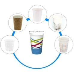 Dispenser Porta Bicchieri Carta Plastica Acqua E CaffÃ¨ Distributore Colonna Muro -Stile Bagno 23237333 3