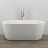 Vasca Da Bagno Free Standing 002 Acrilico Bianco Lucido Ovale L138xh57xp75