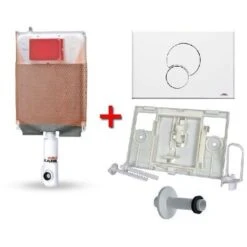 Cassetta Ad Incasso Per Sanitari Completa Di Placca E Canotto Modello Monolith 9.0 Kariba