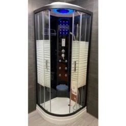 Cabina Doccia Idromassaggio, 80x80x220cm, Con Luci Colorate