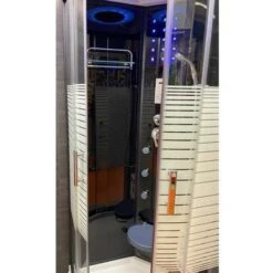 Cabina Doccia Idromassaggio, 80x80x220cm, Con Luci Colorate -Stile Bagno 23537368 3