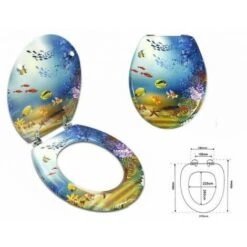 SEDILE COPRIWATER UNIVERSALE PER BAGNO COPRI WC WATER IN LEGNO Mod. 52978