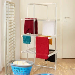 Stendibiancheria Elettrico Pieghevole -Stile Bagno 24110221 3