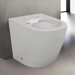 Wc Filomuro Rimless In Ceramica Bianco Serie Tokyo