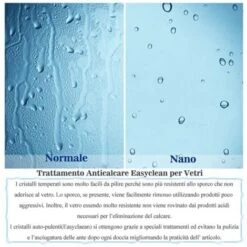 Walk In Parete Doccia In Cristallo 6mm Temperato Trasparente Anticalcare Telaio In Comato Lucido 65x185cm -Stile Bagno 24304179 4