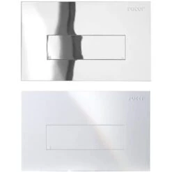 Placca Di Comando Sara Linea Con Telaio Pucci Bianca 80130660 / Cromo 80130662 Colore: Bianco -Stile Bagno 24339378 3