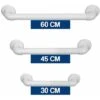 CORRIMANO MANIGLIONE DI SOSTEGNO PER DISABILI ANZIANI MAX 120 KG BIANCO (32418V) CM 30 (32418)