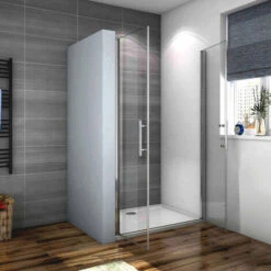 Box Doccia Porta Per Nicchia 195cm Doppie Ante Battenti Saloon In Vetro 6mm Temperato Trasparente Anticalcare 70 Cm (660 Mm-700 Mm) -Stile Bagno 25356936 3