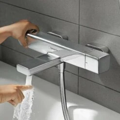 Hansgrohe Ecostat E - Miscelatore Termostatico Per Vasca Da Bagno, Cromo 15774000 -Stile Bagno 25447689 4