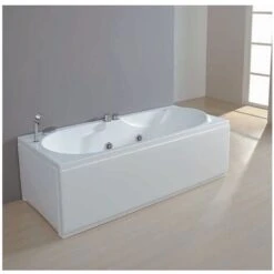 Vasca A Incasso Con Telaio E Pannello Frontale E Laterale 140x70 Cm Aqualife - Volupia