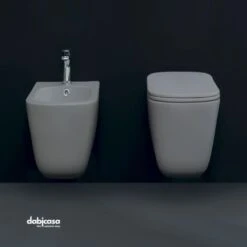 KERASAN "TRIBECA" SOSPESA COPPIA DI SANITARI COLORE BIANCO