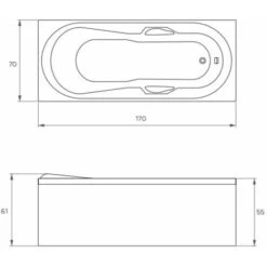 Vasca A Incasso In Acrilico 170x70 Cm - Sonia Vin -Stile Bagno 25663680 3