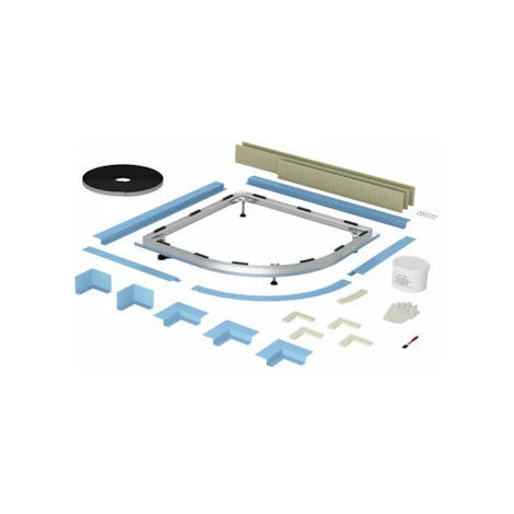 Sistema Di Installazione A Filo Pavimento Bette Floor Corner, 100 X 80 Cm - B52-1046 1 Sistema Di Installazione A Filo Pavimento Bette Floor Corner, 100 X 80 Cm - B52-1046