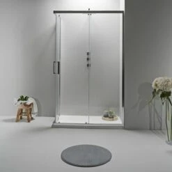 BOX DOCCIA ELITE ANGOLARE 70x80 CM SCORREVOLE TRASPARENTE