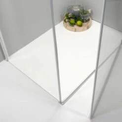 BOX DOCCIA ELITE ANGOLARE 70x90 CM PORTA BATTENTE CON LATO FISSO TRASPARENTE -Stile Bagno 25793075 3