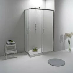 BOX DOCCIA ELITE ANGOLARE 70x90 CM SCORREVOLE OPACO -Stile Bagno 25793076 4