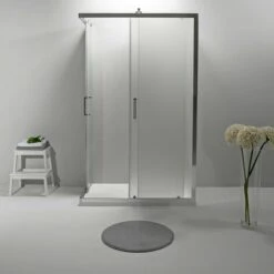 BOX DOCCIA ELITE TRE LATI 70x90x70 CM SCORREVOLE OPACO -Stile Bagno 25793192 3