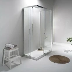 BOX DOCCIA ELITE TRE LATI 70x90x70 CM SCORREVOLE TRASPARENTE -Stile Bagno 25793194 3