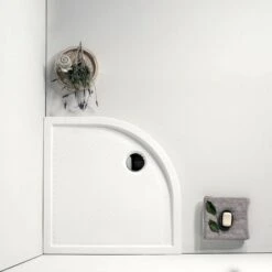 PIATTO DOCCIA AZZURRA FERDY 90x90 CM SEMICIRCOLARE BIANCO -Stile Bagno 25793493 4