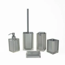 PORTASPAZZOLINI GEDY RAINBOW ARGENTO D'APPOGGIO -Stile Bagno 25793837 4