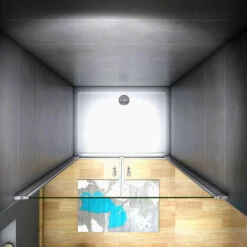 185 Cm Box Doccia Per Nicchia Porta Battente 2 Ante Saloon Cristallo Temperato 5 Mm Trasparente Profilo In Alluminio Processo Di Elettroforesi 70 Cm -Stile Bagno 26092284 4