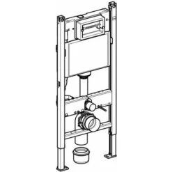 Geberit Duofix - Modulo Di Installazione Basic Per WC Sospesi, 112 Cm, Cassetta Di Risciacquo Ad Incasso Delta12 Cm 111.153.00.1 -Stile Bagno 26404764 4