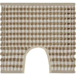 Hommoo Set Tappeti In Iuta Intrecciati A Mano Naturale E Bianco VD02139 -Stile Bagno 26438428 4