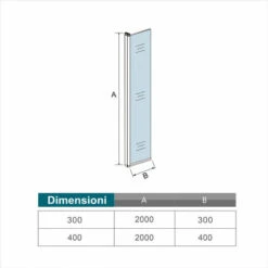 Paretina Mobile Per Walk In Da 30x190 Cm Vetro Temperato Trasparente Da 8 Mm Anticalcare Telaio Cromato Lucido -Stile Bagno 26942824 5