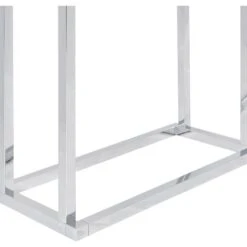 Porta Salviette Da Terra In Acciaio Argentato Lucido 2 Bracci Moderno Recreo -Stile Bagno 27485719 5