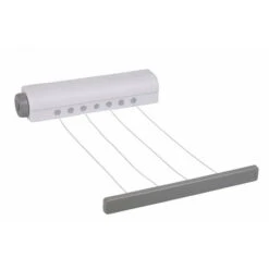 Lifetime Stendino Stendibiancheria Estensibile Automatico Muro Parete Fino A 14 Metri -Stile Bagno 2761442 3