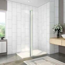 Paretina Mobile Per Walk In Parete Doccia 30x190cm Vetro Da 8 Mm Temperato Trasparente Anticalcare -Stile Bagno 27812873 3